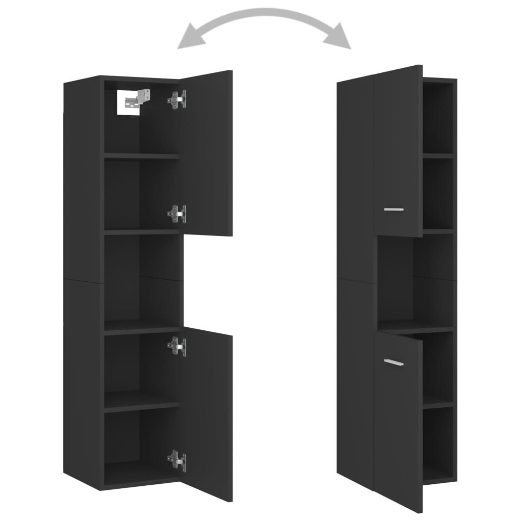 Badschrank Wandschrank Hochschrank Badezimmerschrank Hängeschrank 30x30x130cm - Bild 73 von 153