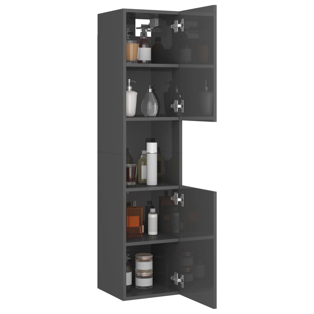 Badschrank Wandschrank Hochschrank Badezimmerschrank Hängeschrank 30x30x130cm - Bild 7 von 153