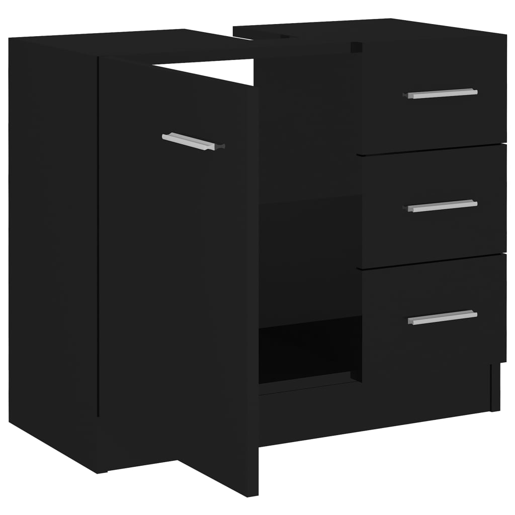 Waschbeckenunterschrank Badezimmerschrank Waschtisch Unterschrank Badschrank - Bild 64 von 97