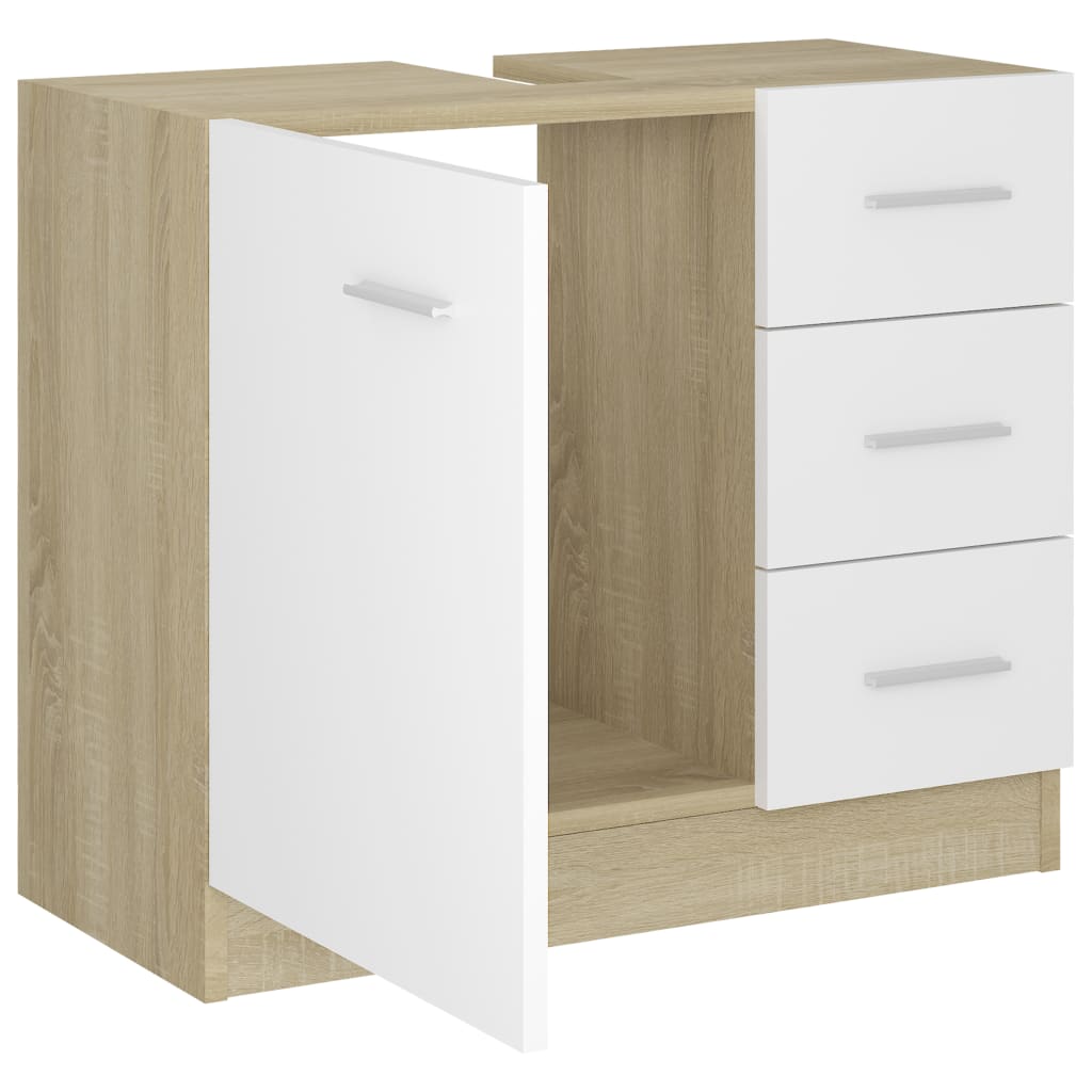 Waschbeckenunterschrank Badezimmerschrank Waschtisch Unterschrank Badschrank - Bild 48 von 97