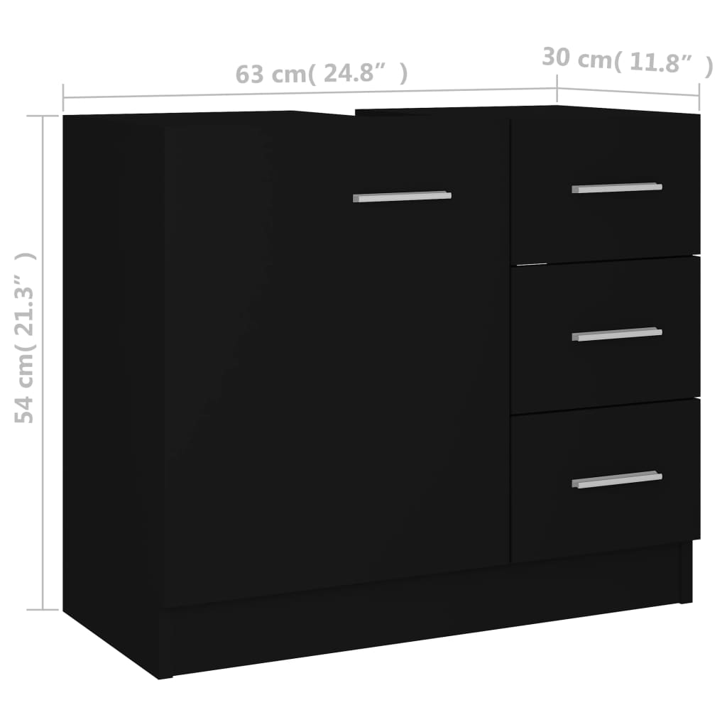 Waschbeckenunterschrank Badezimmerschrank Waschtisch Unterschrank Badschrank - Bild 16 von 97