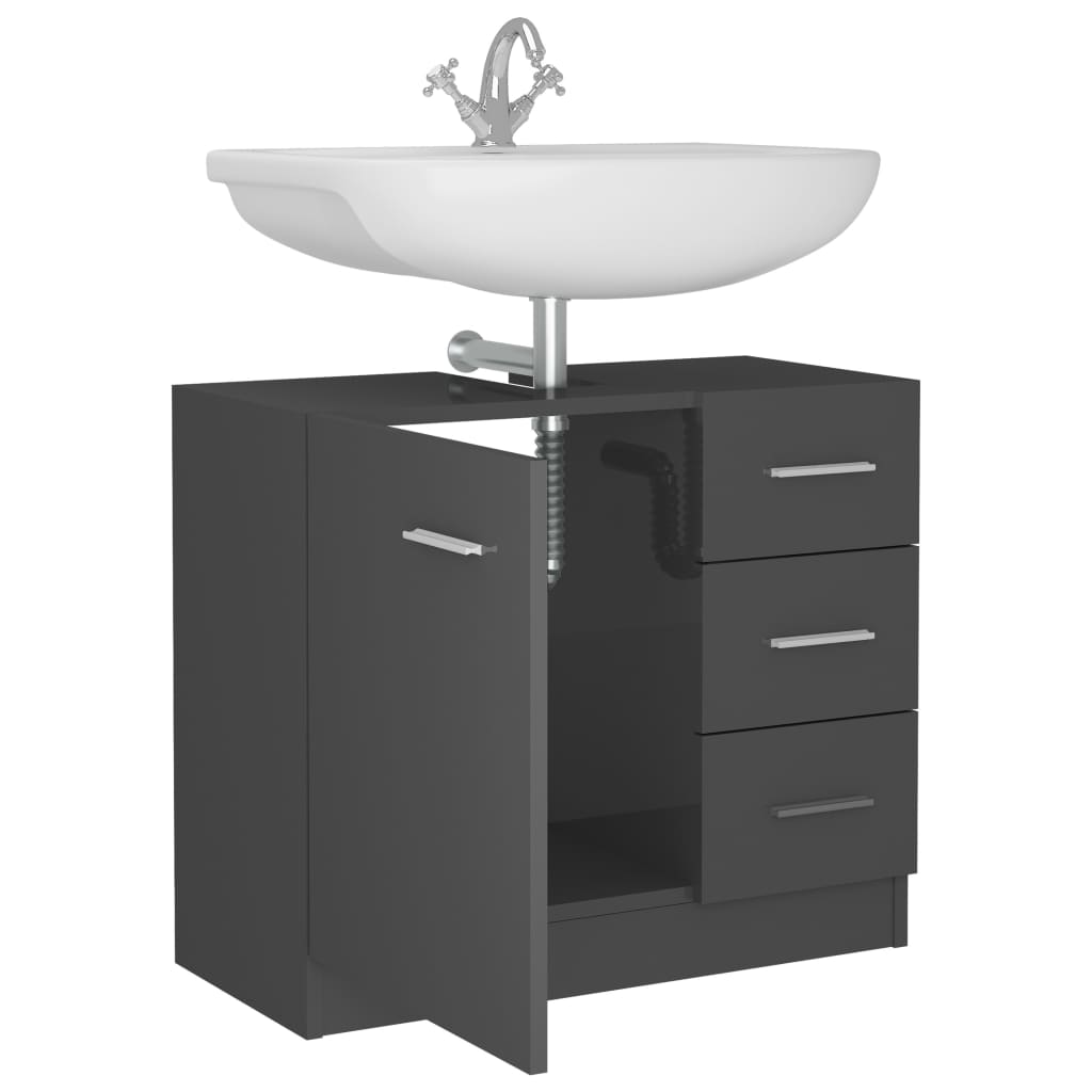 Waschbeckenunterschrank Badezimmerschrank Waschtisch Unterschrank Badschrank - Bild 69 von 97