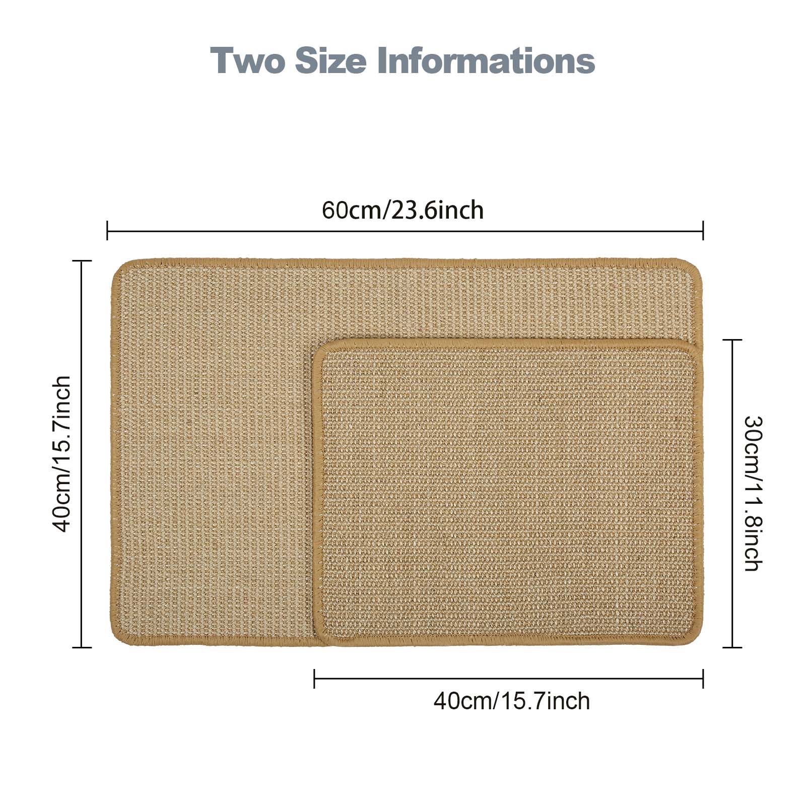 Kratzteppich Kratzmatte Kratzbrett Katzenspielzeug Sisalmatte Sisalteppich Sisal - Bild 9 von 19
