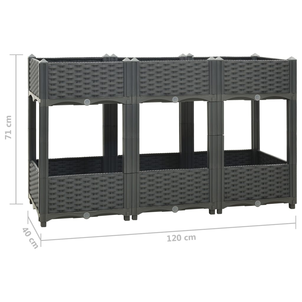 Hochbeet Stecksystem Pflanzbeet Gemüsebeet Beet Pflanzkasten Blumenbeet - Bild 63 von 112