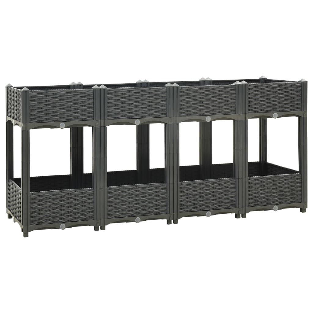 Hochbeet Stecksystem Pflanzbeet Gemüsebeet Beet Pflanzkasten Blumenbeet - Bild 38 von 112