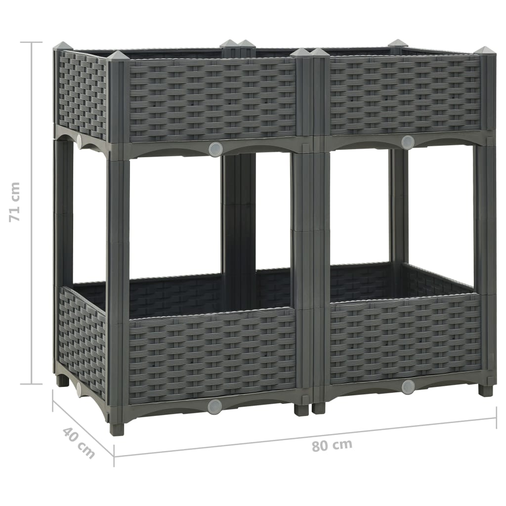 Hochbeet Stecksystem Pflanzbeet Gemüsebeet Beet Pflanzkasten Blumenbeet - Bild 49 von 112