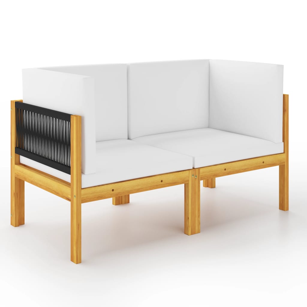 Garten-Lounge-Set Loungemöbel Sitzgruppen Sofa mit Kissen Massivholz Akazie - Bild 51 von 51