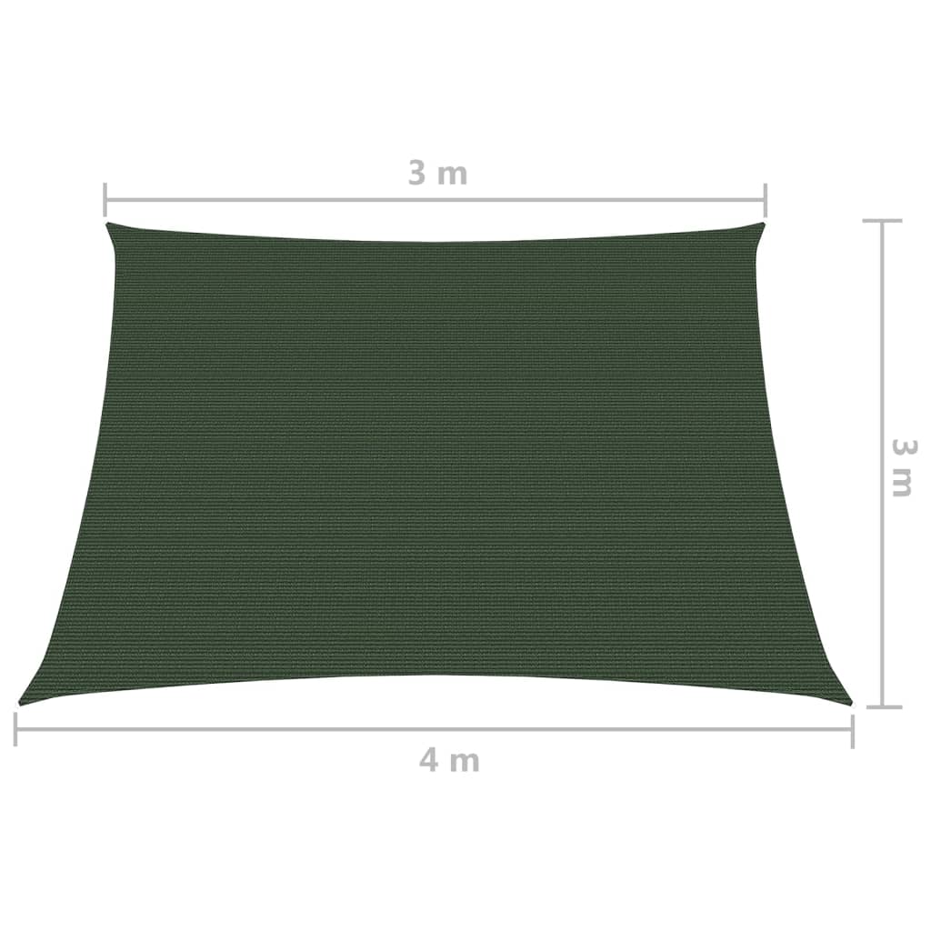 Dunkelgrün Sonnensegel HDPE Sonnenschutz Sichtschutz Windschutz UV Schutz Balkon - Bild 63 von 63