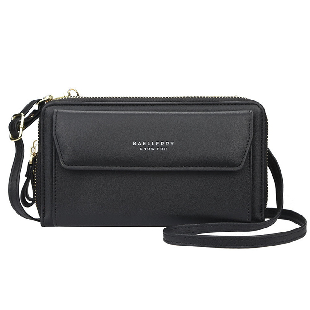 Laidan Women's Wallet Shoulder Bag Multifunctional Mobile Phone Clutch Bag Crossbody Bags-Light Grey, Adult Unisex, Size: 19*11*4.5CM, Gray