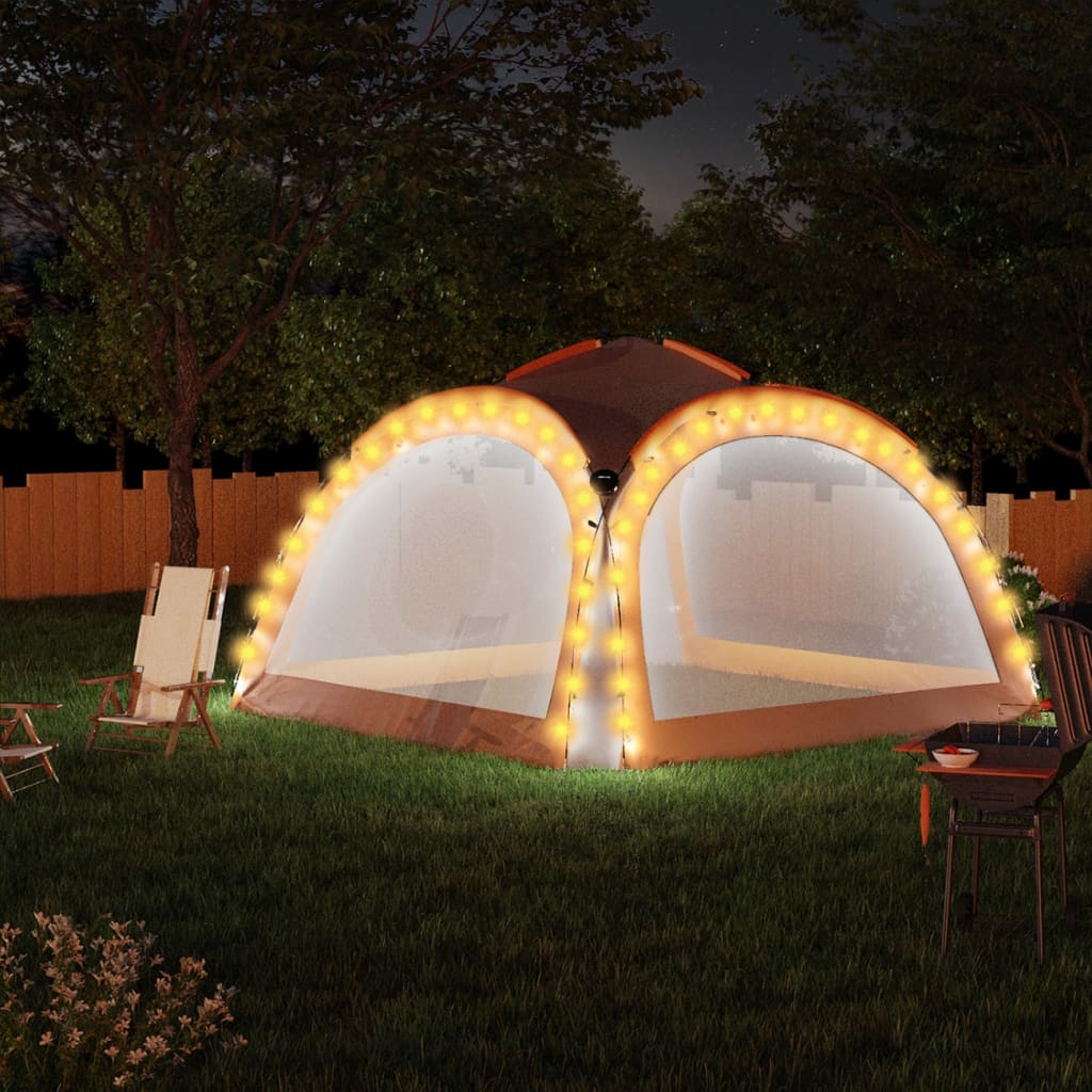 LED - Event Pavillon Partyzelt Garten Pavilon Gartenzelt Solar Camping Pavilion - Bild 33 von 53