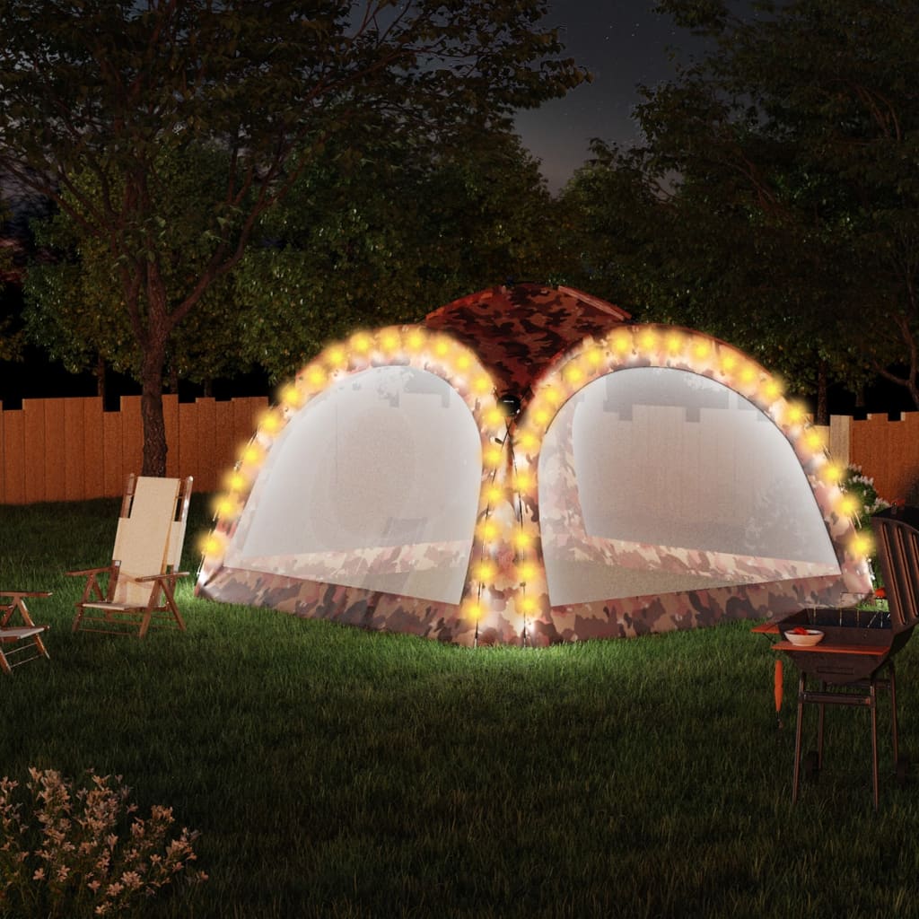 LED - Event Pavillon Partyzelt Garten Pavilon Gartenzelt Solar Camping Pavilion - Bild 44 von 53