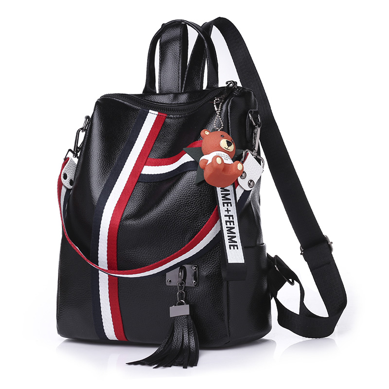 Damen Rucksack Leder Backpack City Freizeitrucksack Schultertasche Handtasche