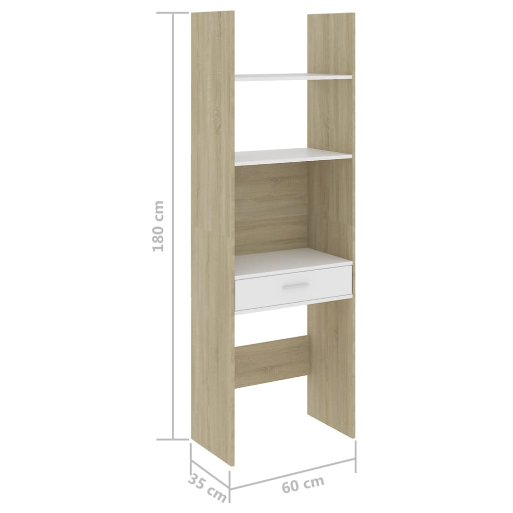 Bookcase Bookshelf Shelf Table Storage Organizer Cabinet Display Shelves Drawer