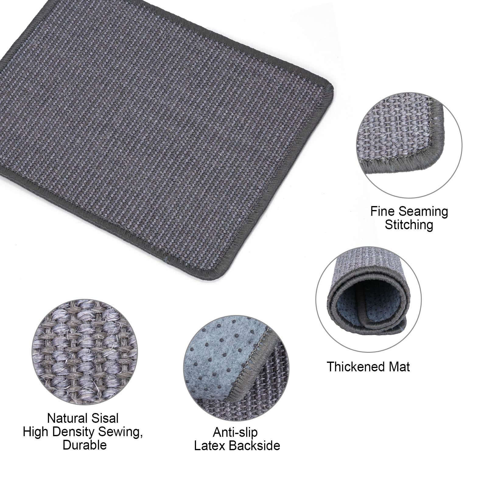 Kratzteppich Kratzmatte Kratzbrett Katzenspielzeug Sisalmatte Sisalteppich Sisal - Bild 13 von 19