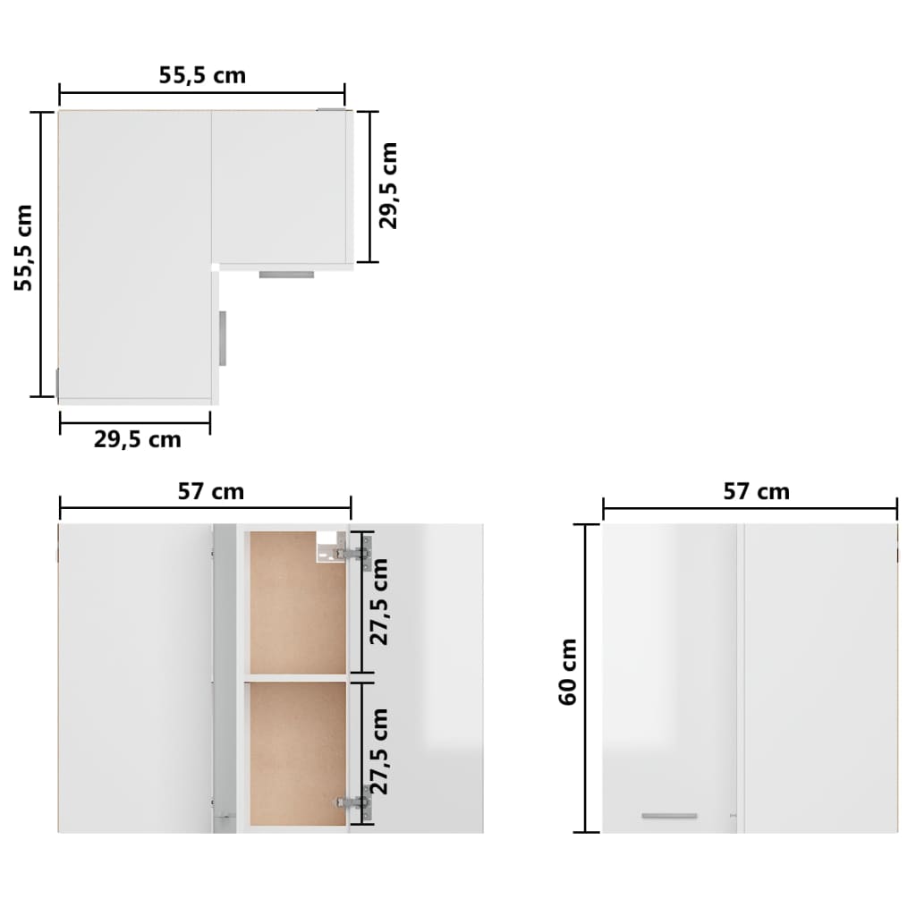 Hochglanz-Weiß Küchenschrank Küchenzeile Einbauküche Unterschrank Hängeschrank - Bild 196 von 196