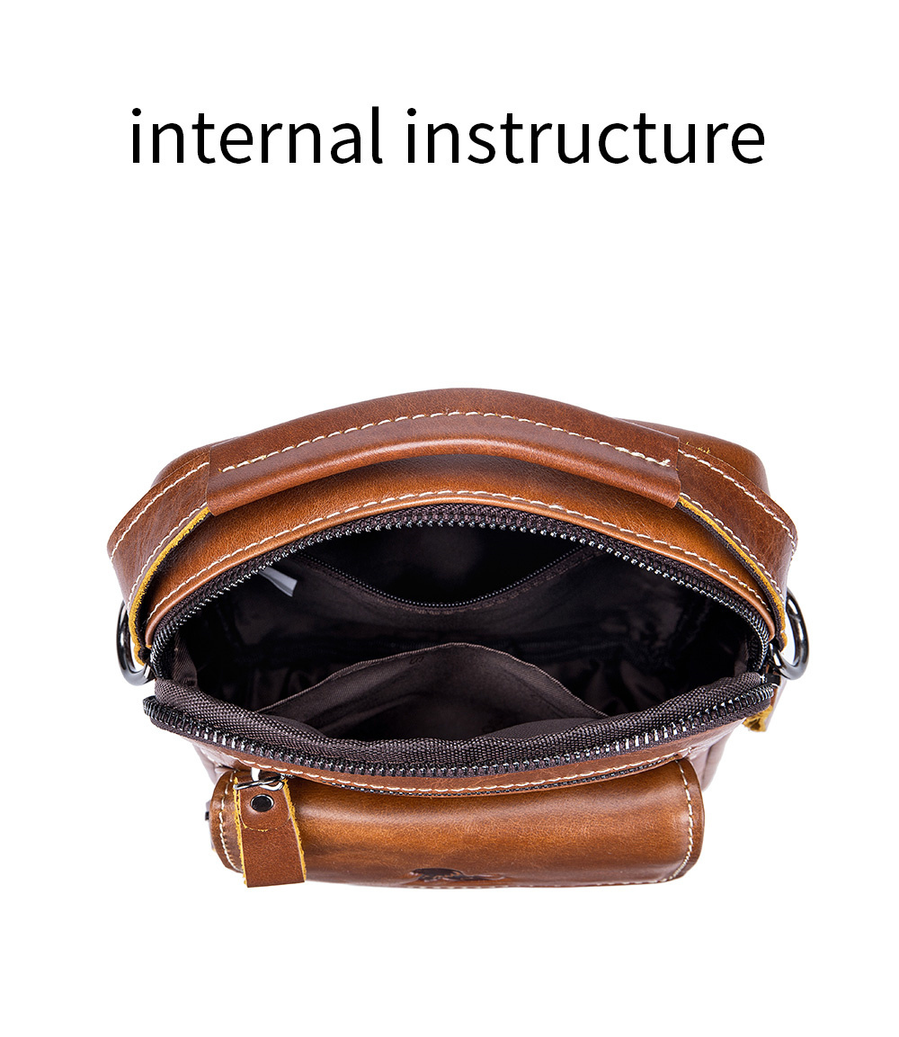 Vintage Men Messenger Shoulder Bag Genuine Leather Business Travel Handbag New - Picture 49 of 58