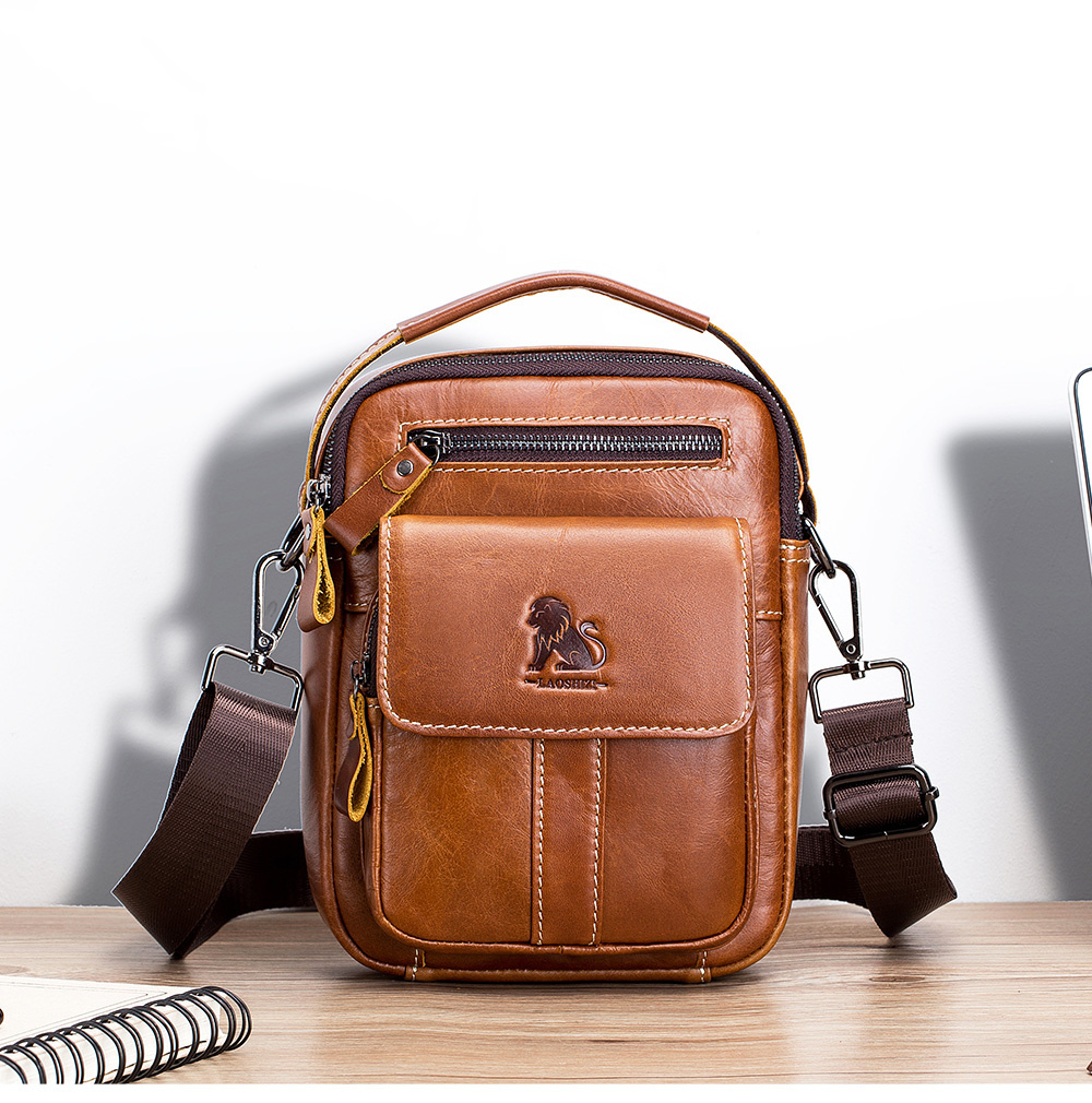 Vintage Men Messenger Shoulder Bag Genuine Leather Business Travel Handbag New - Picture 47 of 58