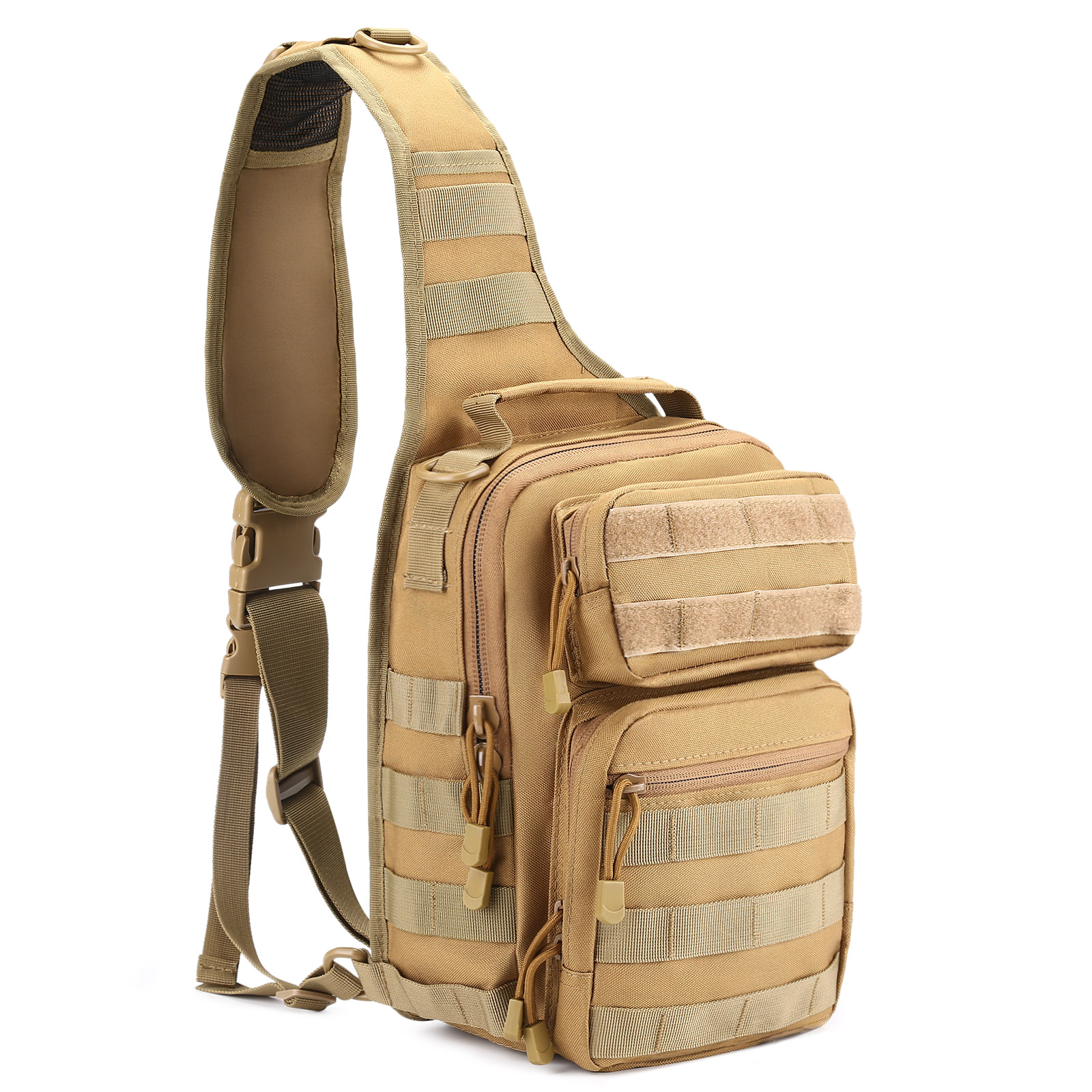 Military Tactical Chest Sling Bag Molle Crossbody Men Outdoor Shoulder Backpack - Picture 29 of 43