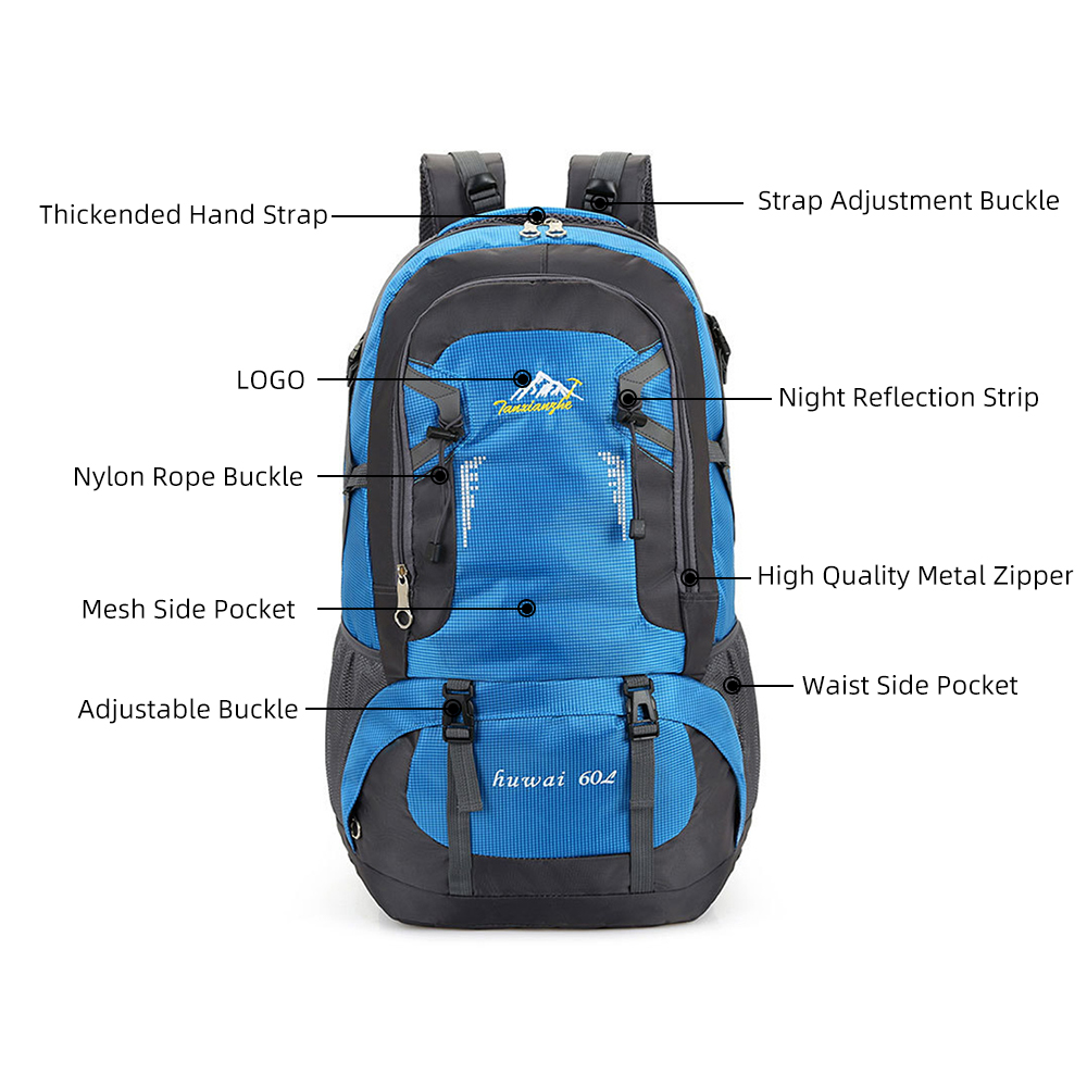 45 60L 80L 90L Hiking Camping Backpack Waterproof Travel Large Rucksack Bag UK - Picture 30 of 105