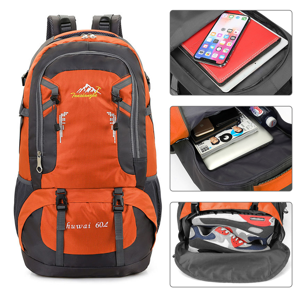 40 60 70Litre Backpack Large Waterproof Hiking Travel Rucksack Luggage Sport Bag - Picture 37 of 115