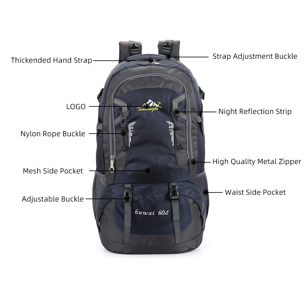 45 60L 80L 90L Hiking Camping Backpack Waterproof Travel Large Rucksack Bag UK - Picture 36 of 105