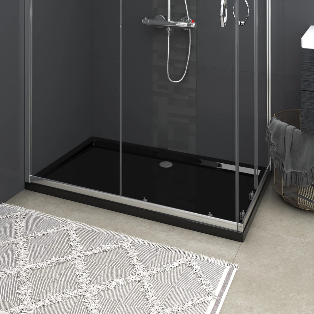 ABS-Dusche Freistehende Badezimmer-Duschwanne Schwarz Weiß Viele Größen vidaXL