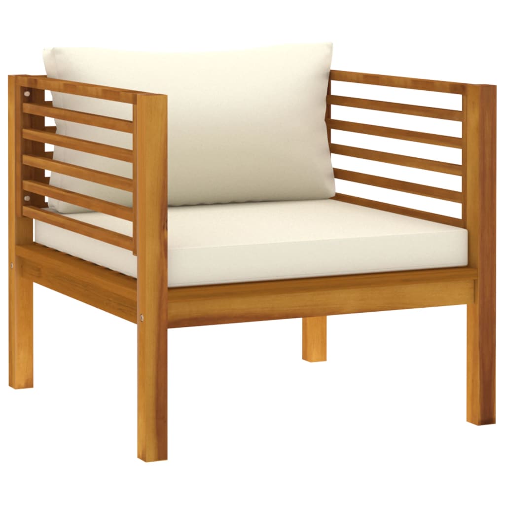 Gartenmöbel Sitzgruppe Massivholz Akazie Lounge Sofa Couch Garnitur Sessel Tisch - Bild 28 von 33