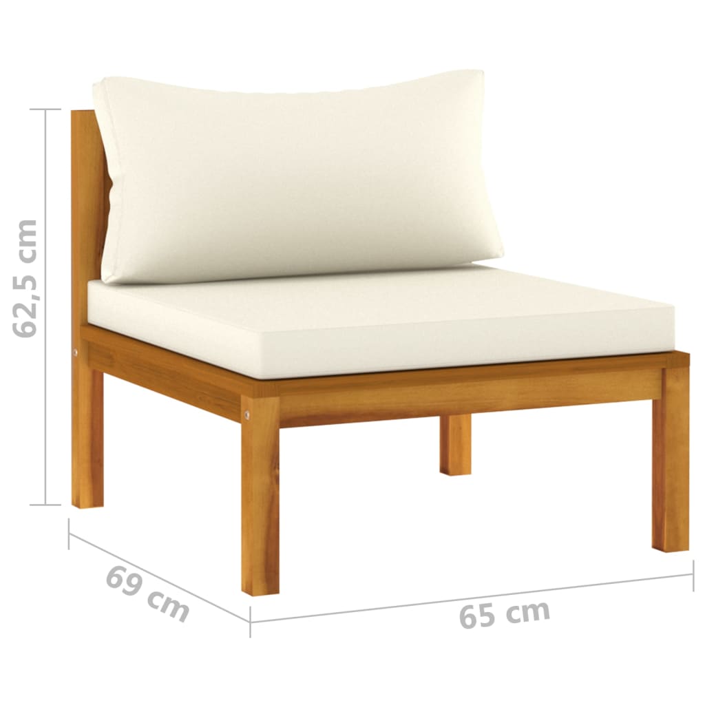 Gartenmöbel Sitzgruppe Massivholz Akazie Lounge Sofa Couch Garnitur Sessel Tisch - Bild 21 von 33