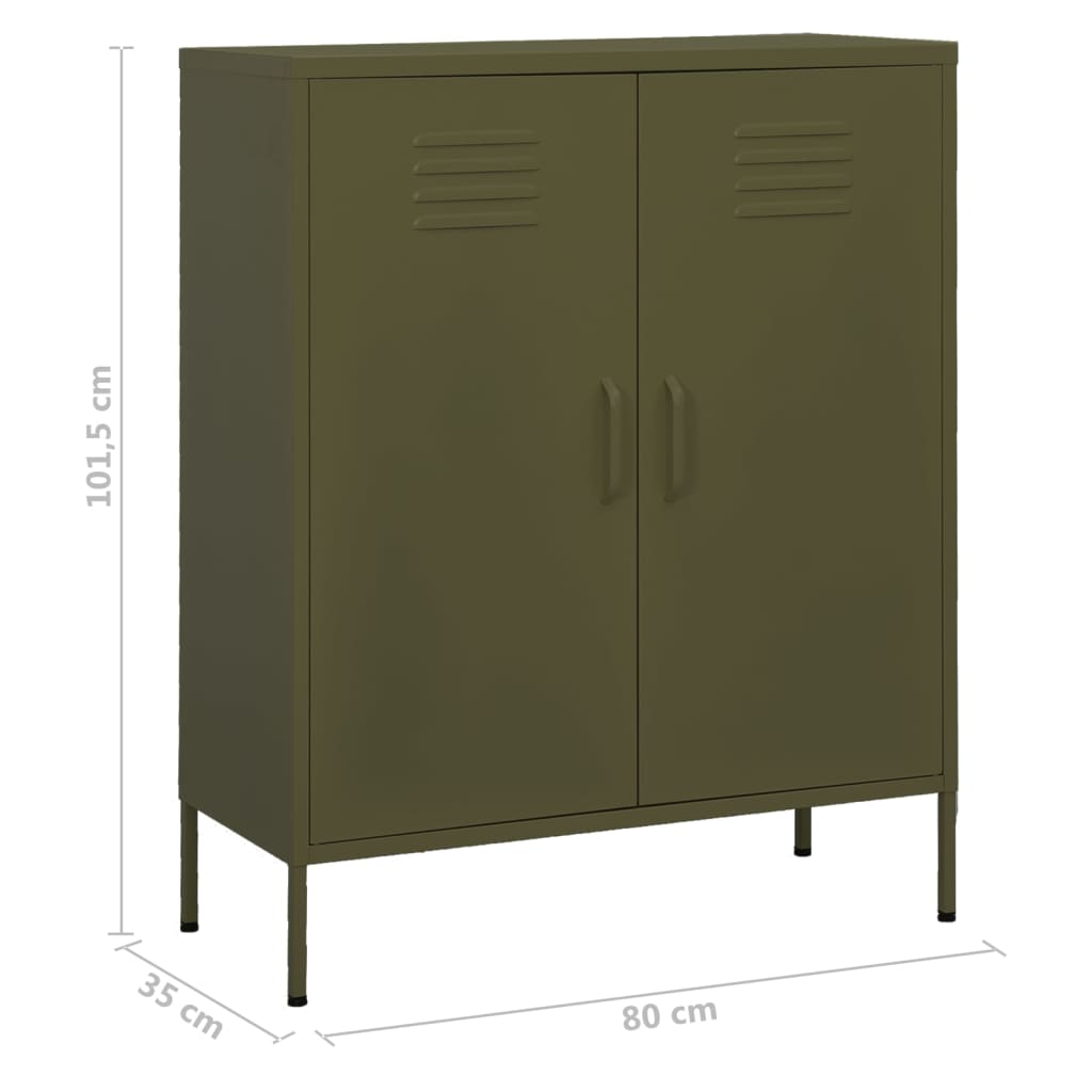 Metal Storage Cabinet Sideboard Cupboard with Adjustable Shelves Home Decor - Picture 11 of 83