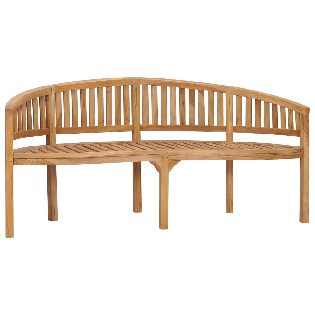 2-3-4 Sitzer Bananenbank Gartenbank Sitzbank Teak Holz Bank Parkbank Holzbank - Bild 17 von 29