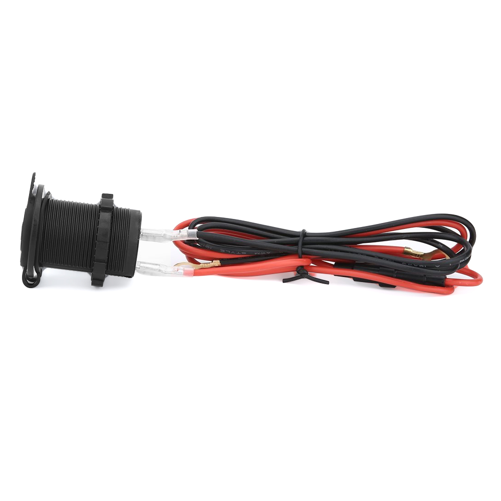 12V Cigarette Lighter Socket Phone Power Outlet Adapter Plug For Car Motorcycle