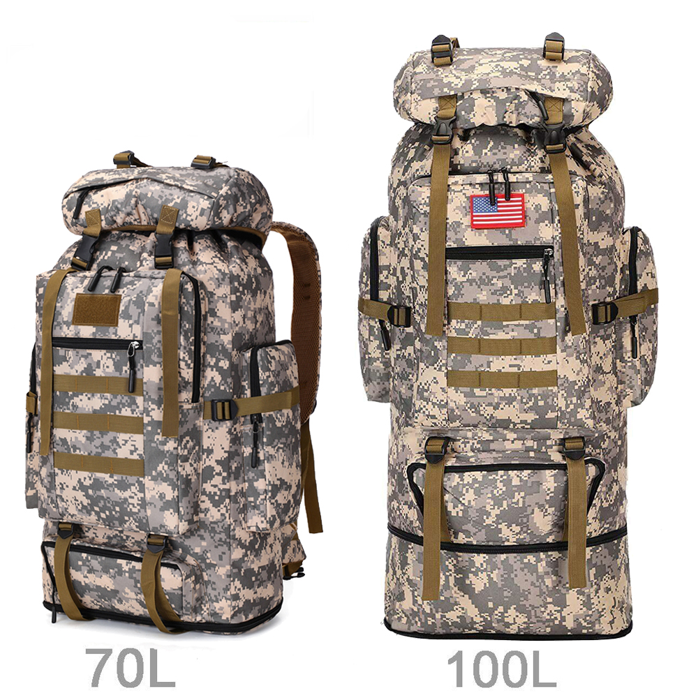 45L Molle Tactical Backpack For Outdoor Sports, Travel, Camping, And Hiking  Military Rucksack Army Bag With Military Style XA995WD Y0721 From Musuo10,  $42.42