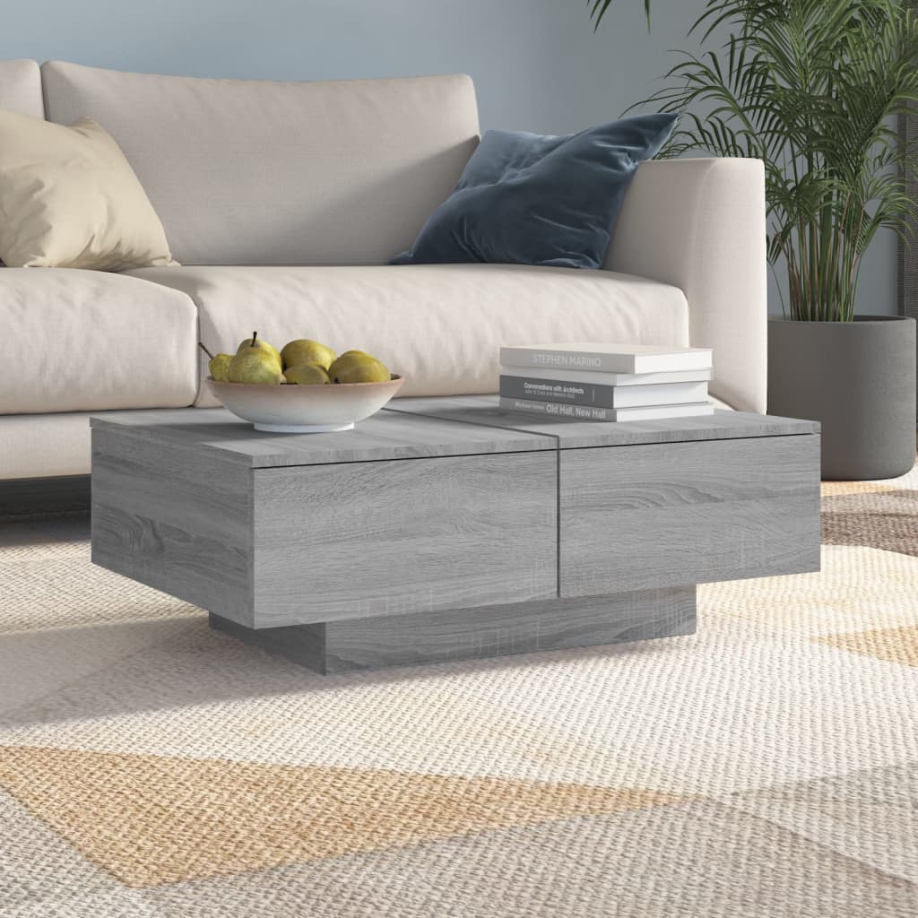 Couchtisch Wohnzimmertisch mit 2 Schubladen Sofatisch Kaffeetisch Beistelltisch - Bild 21 von 23