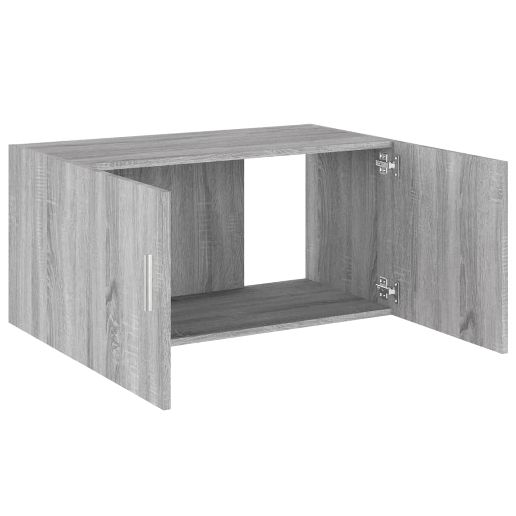 Wall Mounted Cabinet Chipboard Floating Storage Vanity Cupboard 2 Door Bathroom - Picture 55 of 63