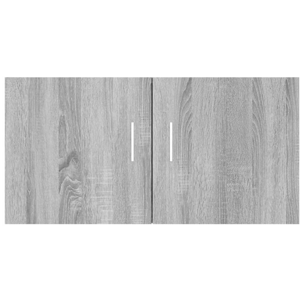 Wall Mounted Cabinet Chipboard Floating Storage Vanity Cupboard 2 Door Bathroom - Picture 54 of 63