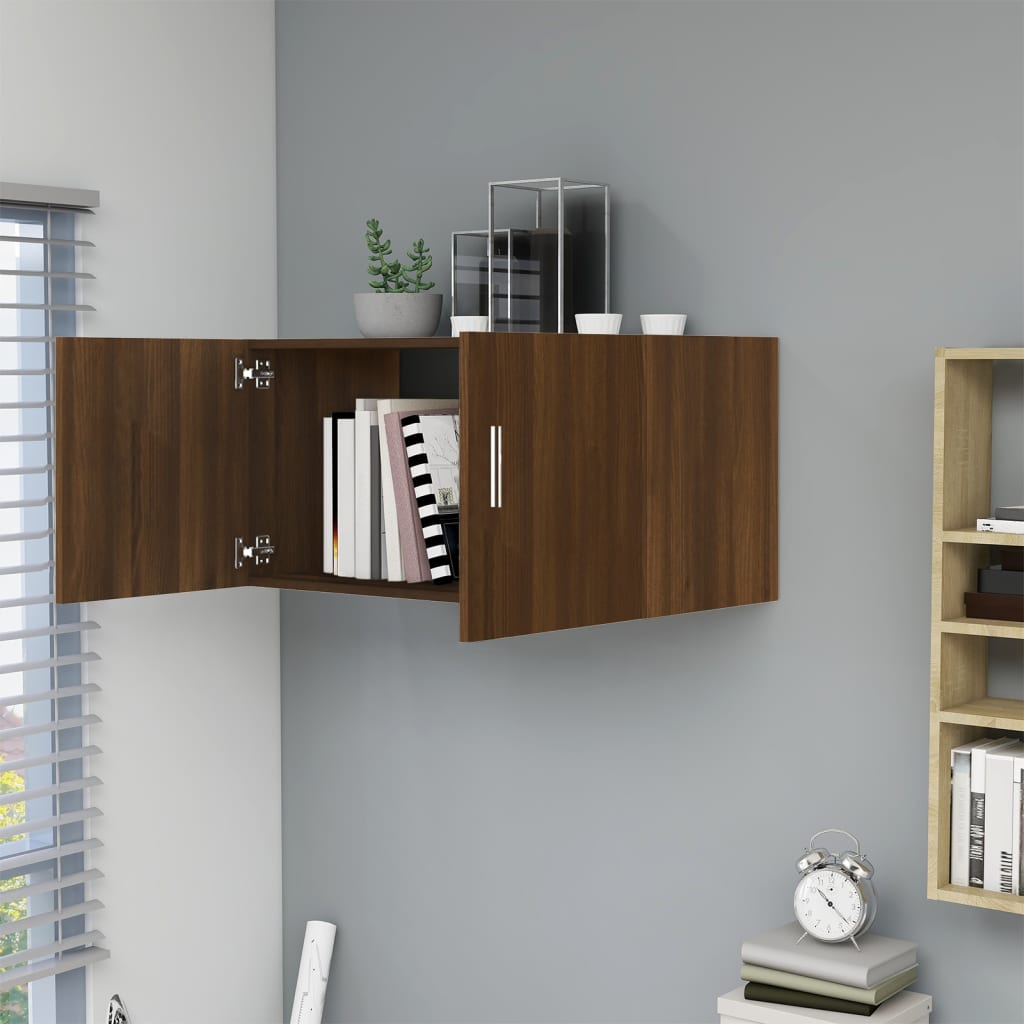 Wall Mounted Cabinet Chipboard Floating Storage Vanity Cupboard 2 Door Bathroom - Picture 59 of 63