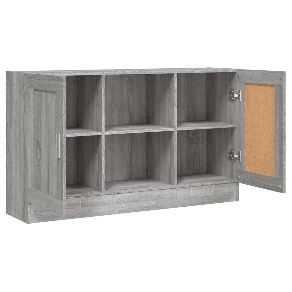 Kommode Anrichte 120 cm Sideboard 2 Türen und 2 Fächer Holzwerkstoff Bodengleich - Bild 74 von 89
