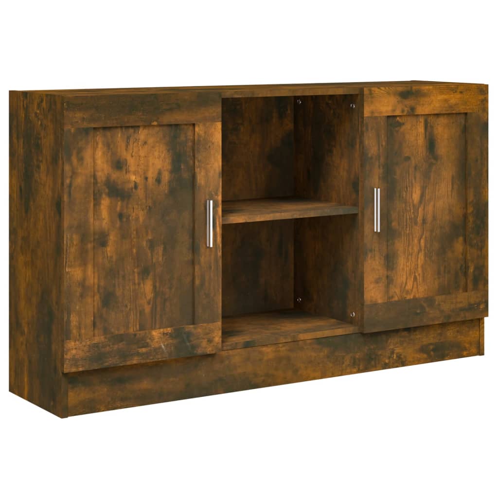 Kommode Anrichte 120 cm Sideboard 2 Türen und 2 Fächer Holzwerkstoff Bodengleich - Bild 67 von 89