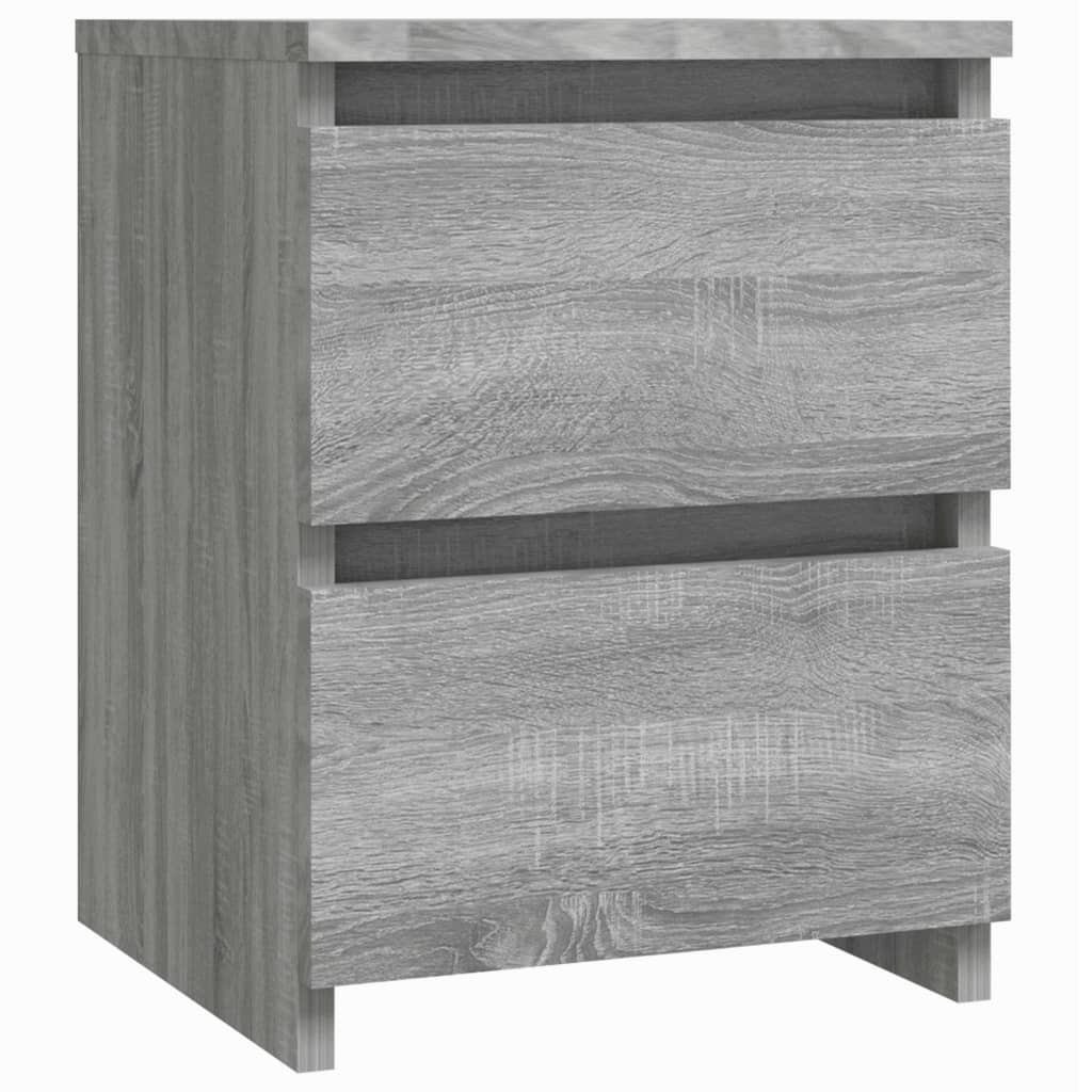 1/2er Holzwerkstoff Nachttisch Hochglanz Nachtschrank Schrank mit 2 Schubladen - Bild 51 von 61
