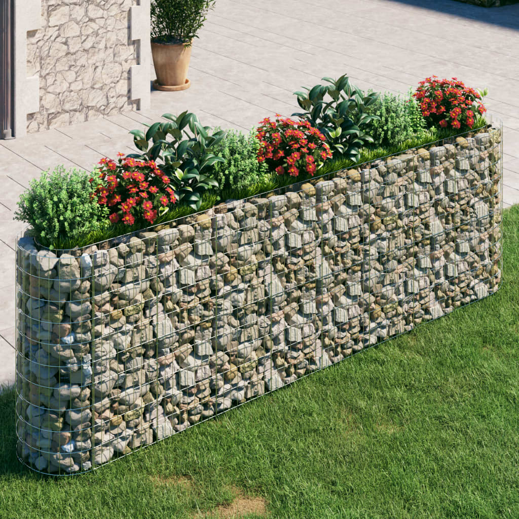 Gabionen-Hochbeet Steingabionen Steinkorb Zaun Mauer Gitter Verzinktes Eisen - Bild 32 von 46