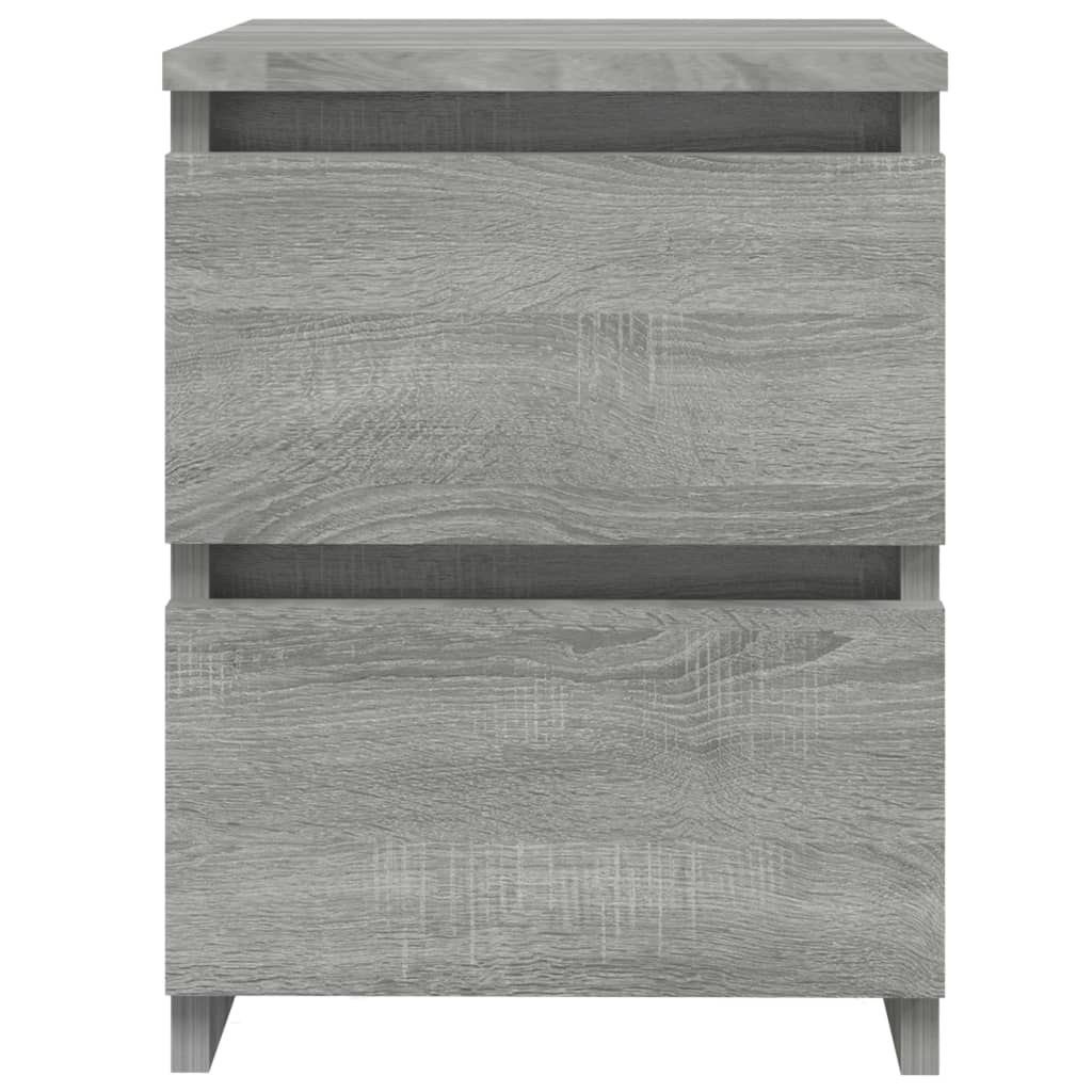 1/2er Holzwerkstoff Nachttisch Hochglanz Nachtschrank Schrank mit 2 Schubladen - Bild 52 von 61