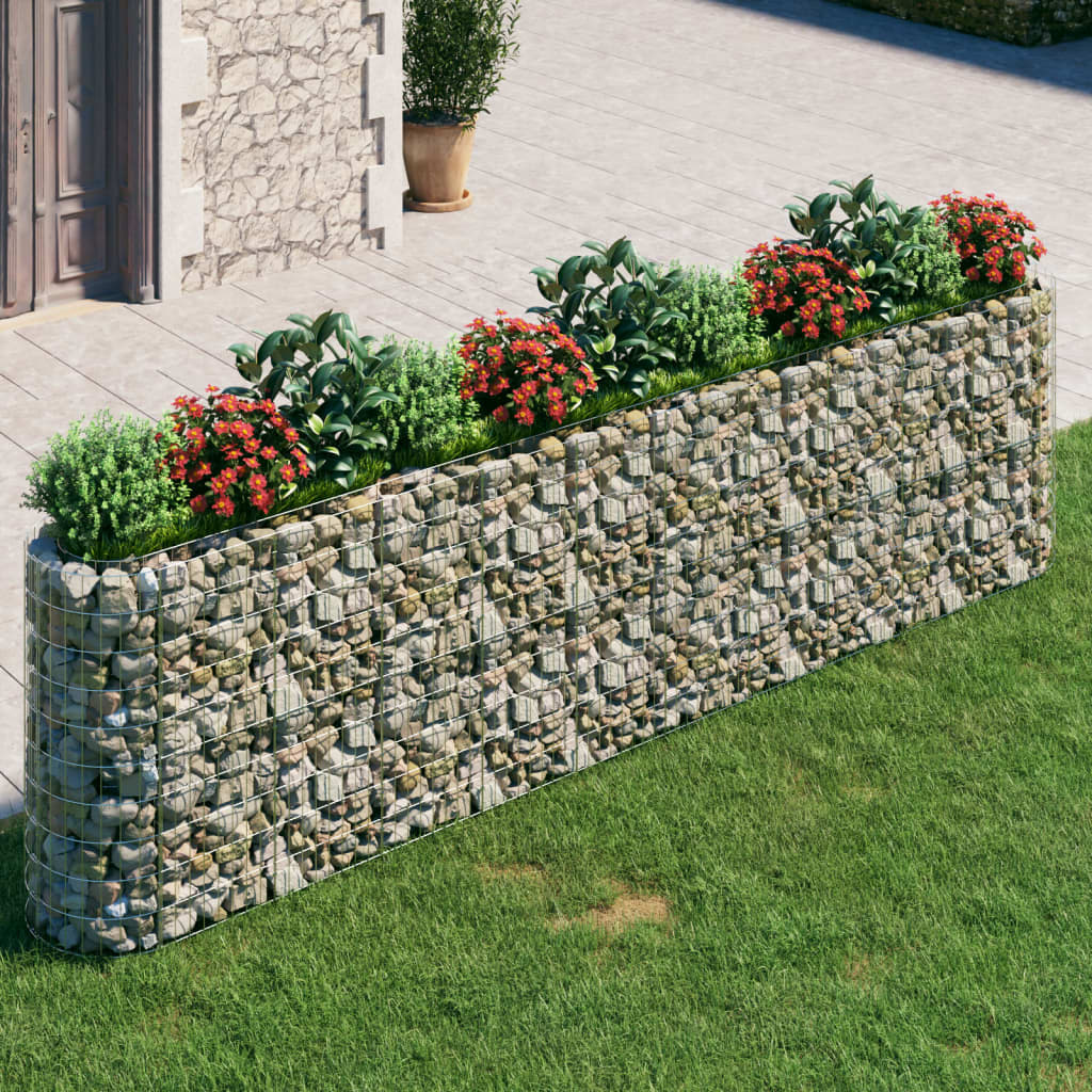 Gabionen-Hochbeet Steingabionen Steinkorb Zaun Mauer Gitter Verzinktes Eisen - Bild 33 von 46