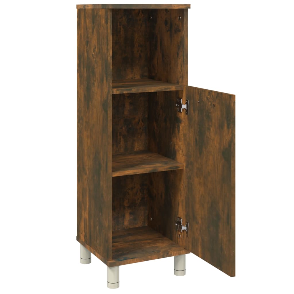 Badezimmerschrank Badschrank Schmaler Midischrank Badregal 3 Fächern 30x30x95 cm - Bild 49 von 109