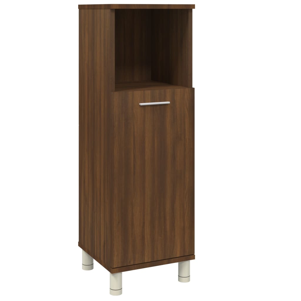 Badezimmerschrank Badschrank Schmaler Midischrank Badregal 3 Fächern 30x30x95 cm - Bild 62 von 109