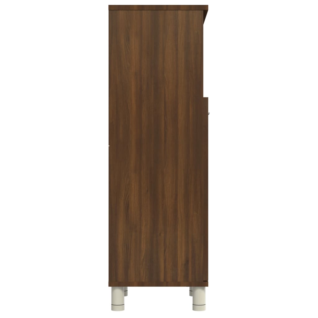 Badezimmerschrank Badschrank Schmaler Midischrank Badregal 3 Fächern 30x30x95 cm - Bild 69 von 109