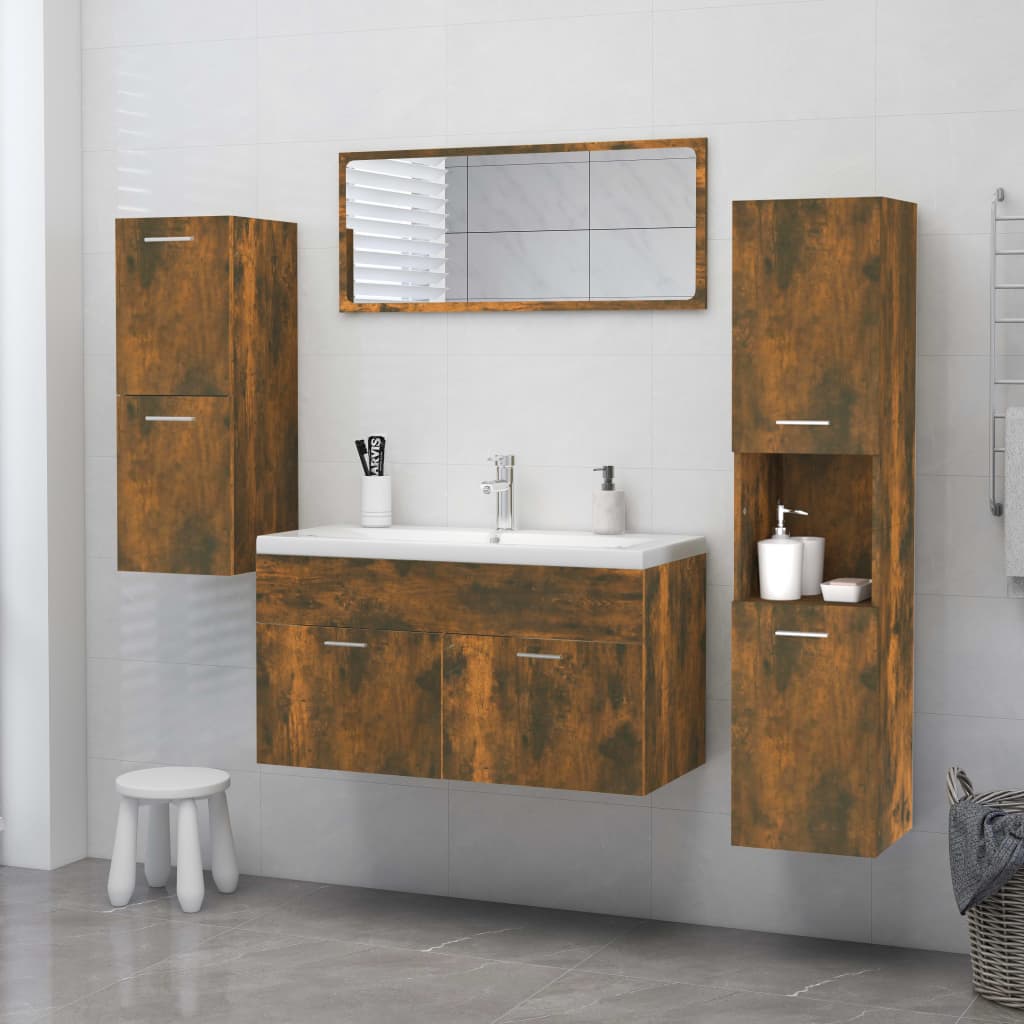 Badschrank Wandschrank Hochschrank Badezimmerschrank Hängeschrank 30x30x130cm - Bild 97 von 153