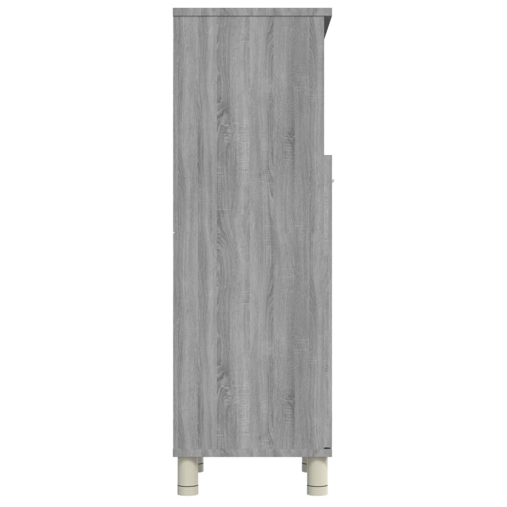 Badezimmerschrank Badschrank Schmaler Midischrank Badregal 3 Fächern 30x30x95 cm - Bild 60 von 109