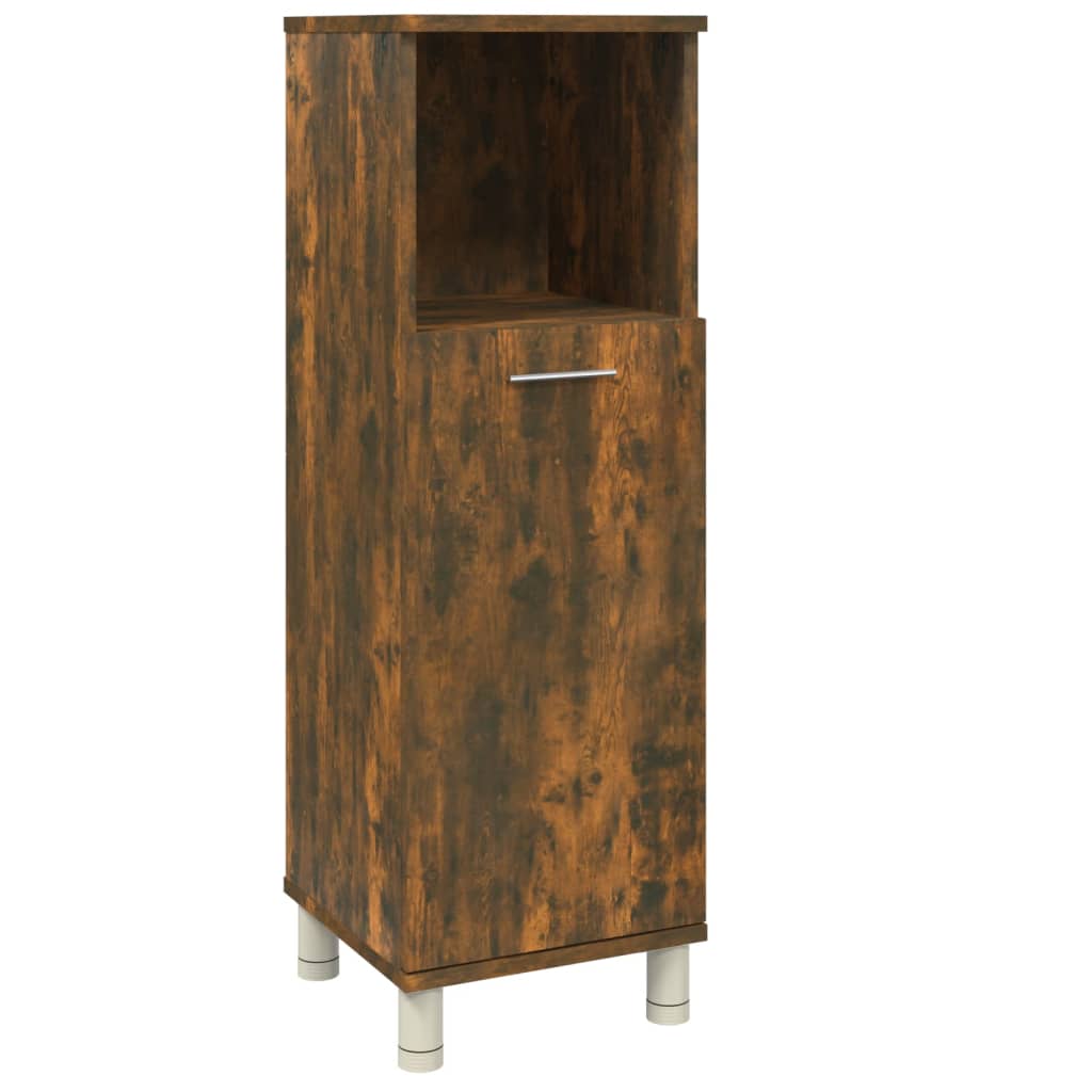 Badezimmerschrank Badschrank Schmaler Midischrank Badregal 3 Fächern 30x30x95 cm - Bild 44 von 109