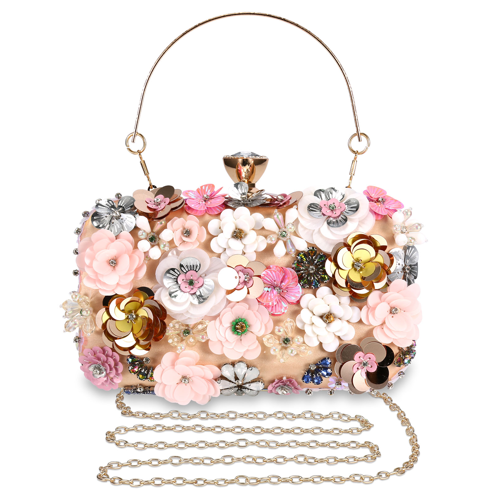 Vintage Women Clutch Evening Bag Designer Handbag for Bridal Prom Wedding Party - Picture 16 of 17