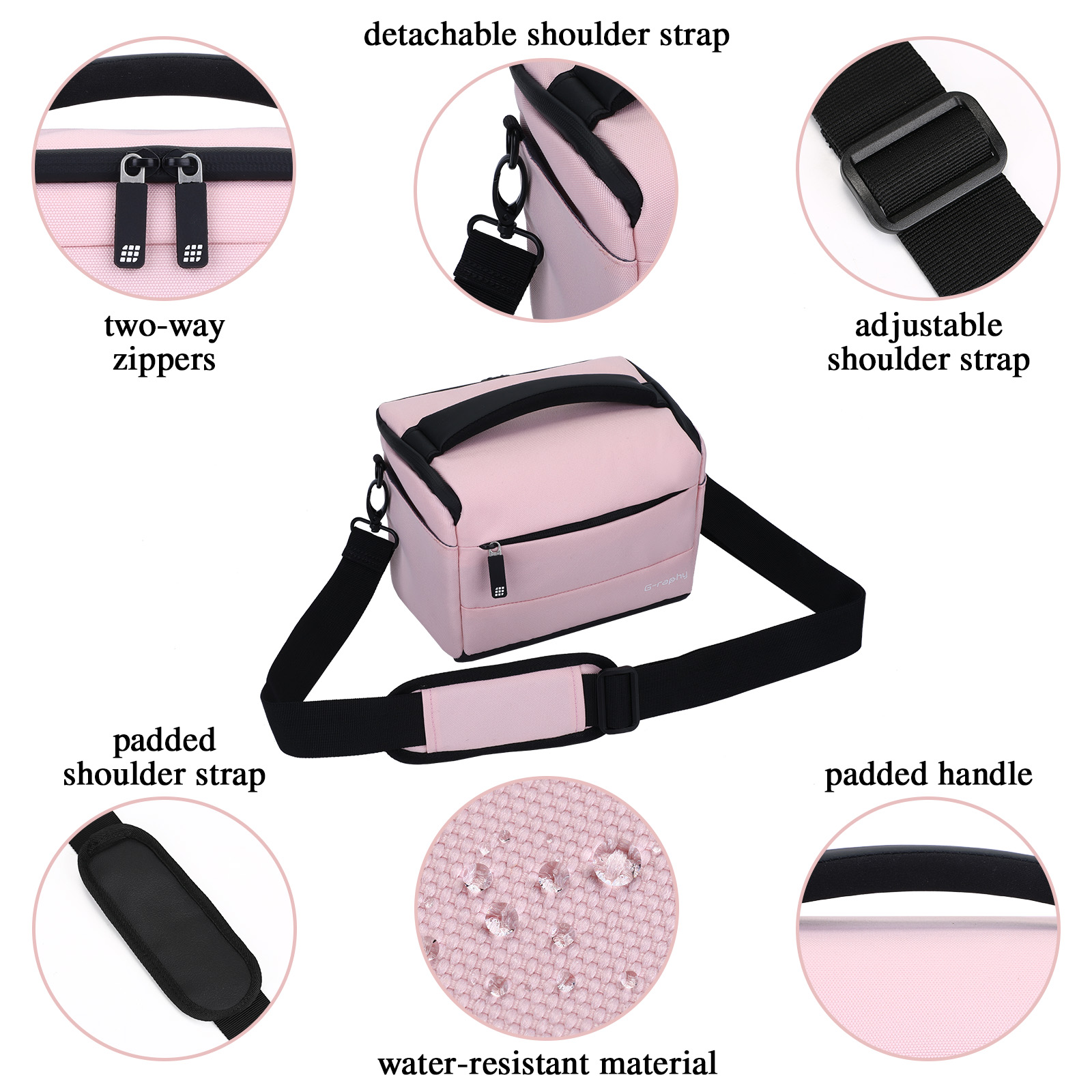 Camera Bag Case Shoulder Sling Backpack Waterproof for DSLR SLR Mirroless